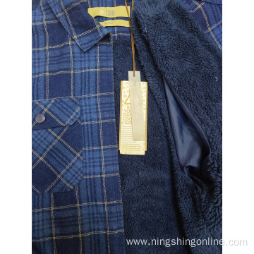 Plaid Mens woven winter Jackets